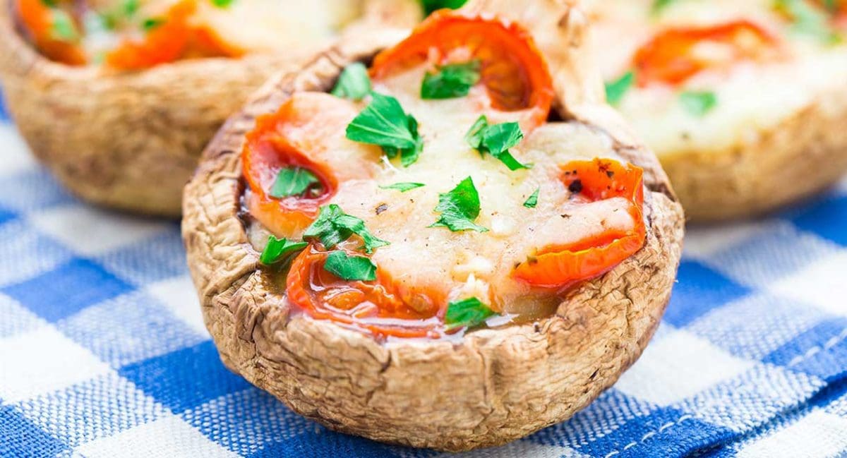 Stuffed Tomato And Cheese Mushrooms | Cabot Health
